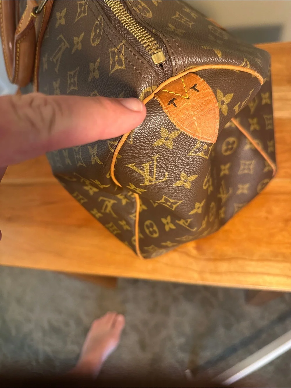 Authentic Louis Vuitton Monogram Keepall Bandouliere Duffle.